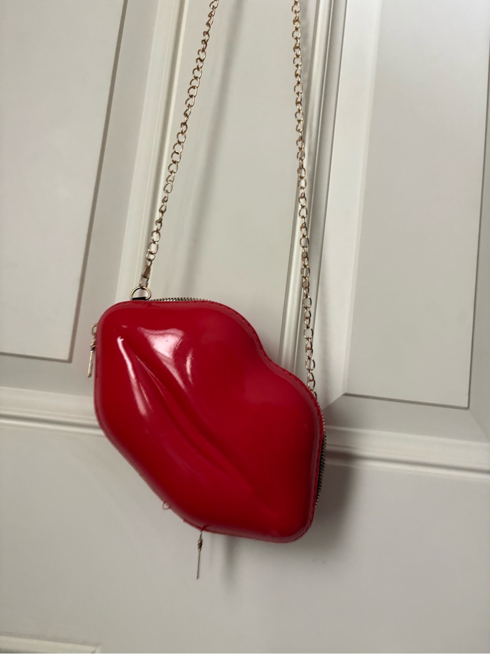 Red Lip Crossbody Bag